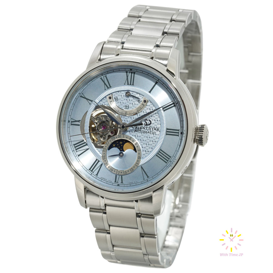 Orient Star RK-BT0003L, Mechanical Men's Watch, stainless steel case, Blue Dial,stainless steel Band.