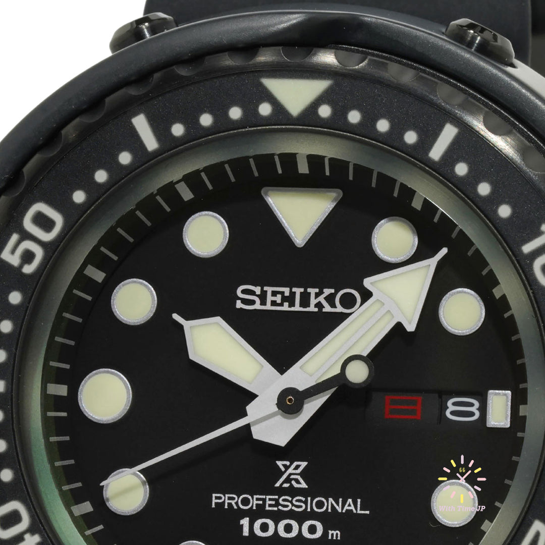 Seiko Prospex Marine Master SBBN047,Close-up of blackh Dial #2