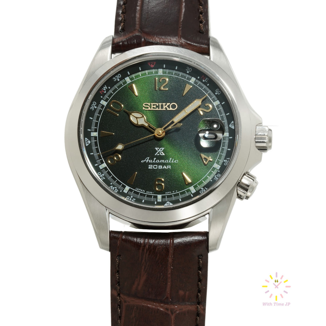 SIKO PROSPEX SBDC09,Close-up of Green Dial from Front angle