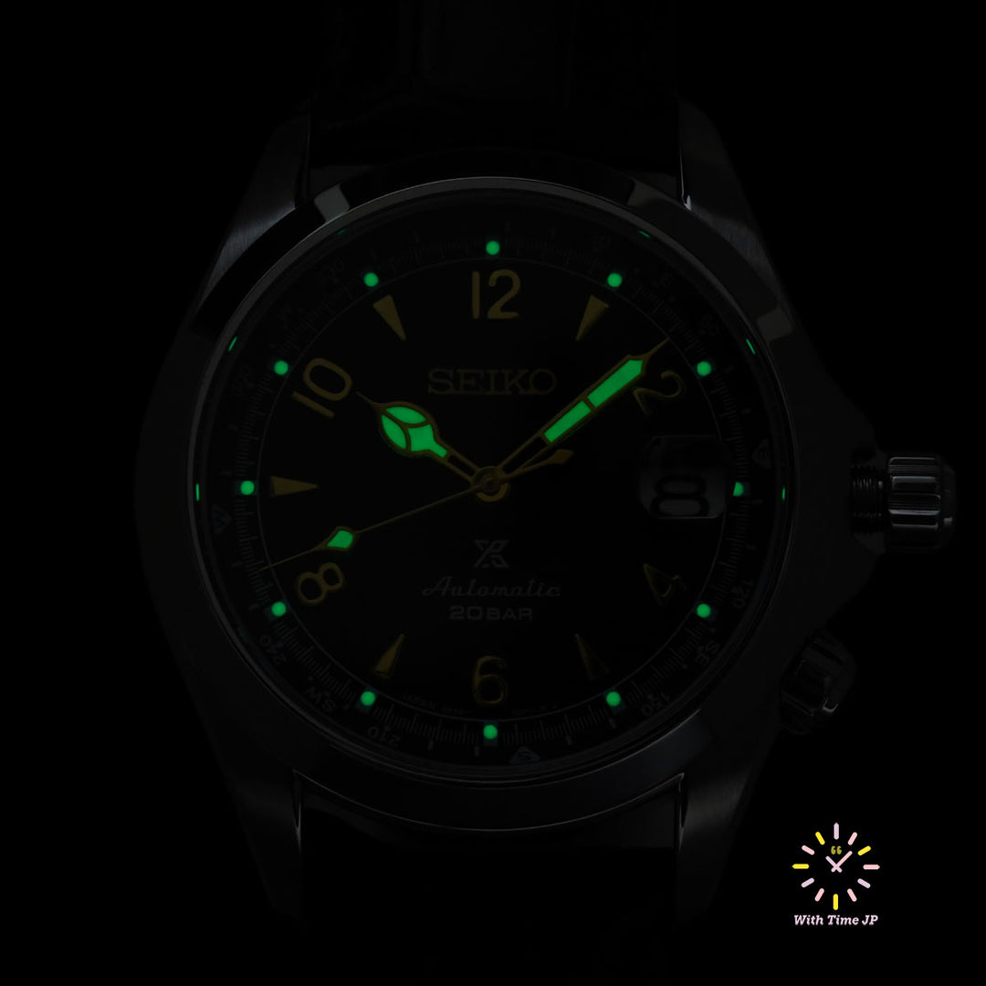 Green dial luminescence of SIKO PROSPEX SBDC09