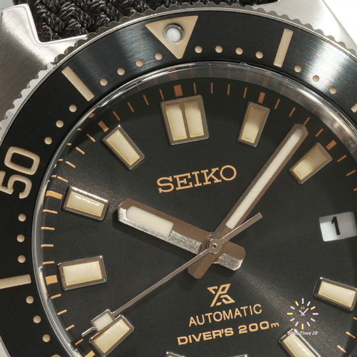 Seiko Prospex Automatic SBDC141,Close-up of diver's watch dial at 12 o'clock