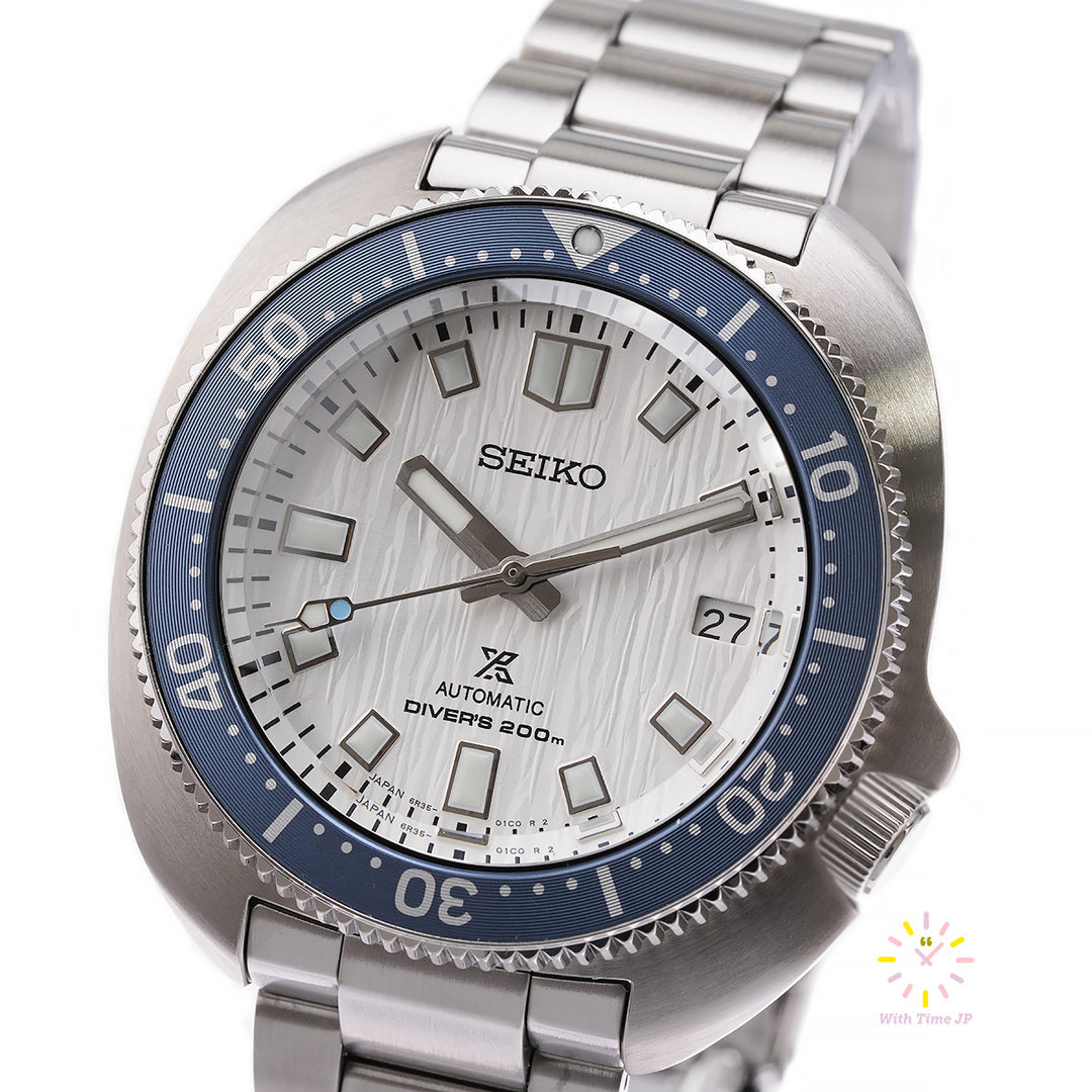Seiko Prospex Automatic Diver Scuba SBDC169,Close-up of white Dial