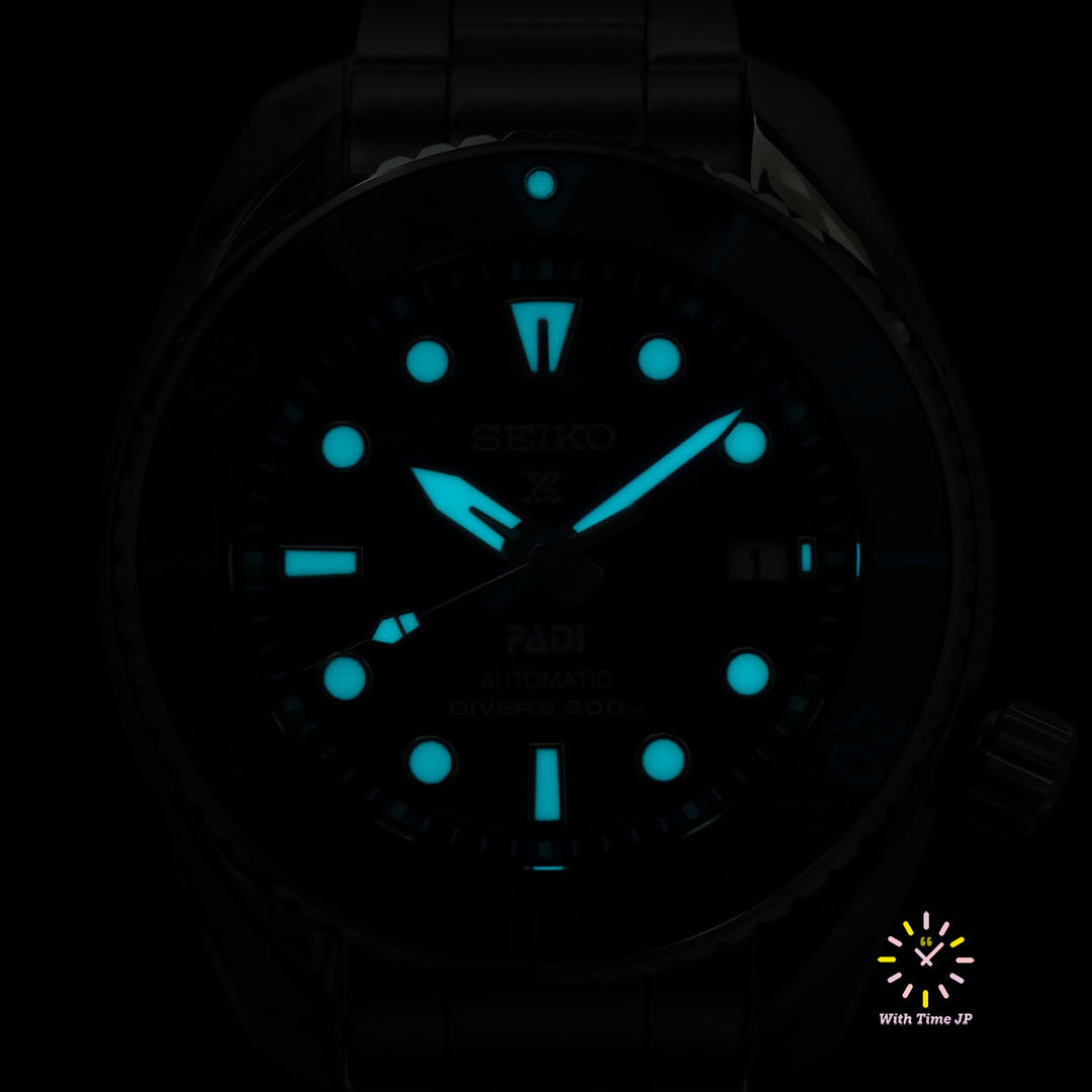 luminescence of Seiko Prospex Automatic Diver Scuba SBDC189