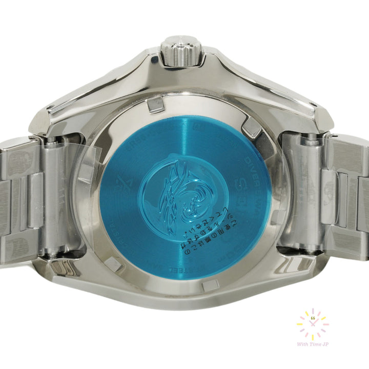 SEIKO Prospex SBDC201 automatic diver's watch back cover.