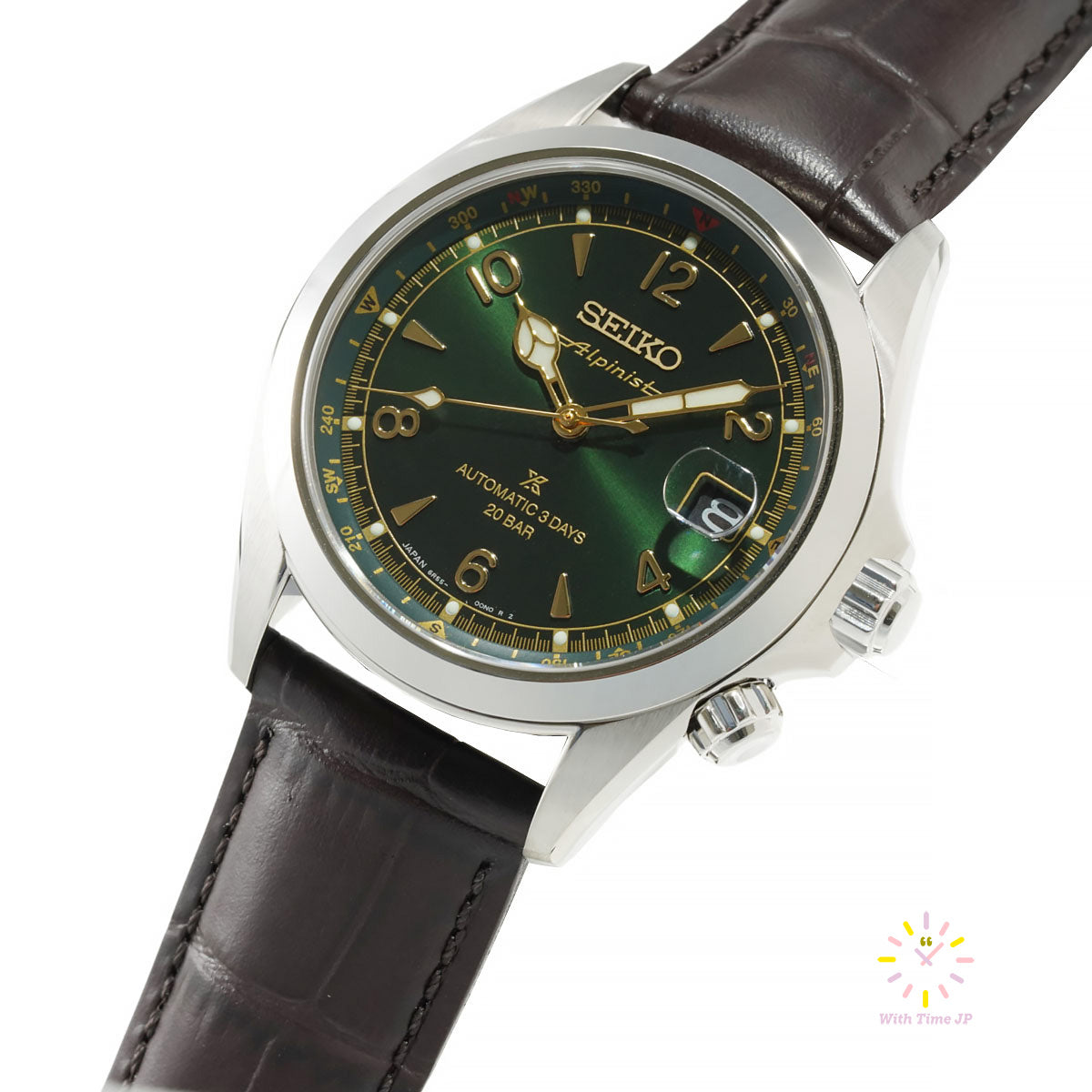 Seiko Alpinist Automatic Date SBDC211 Green dial Made in Japan