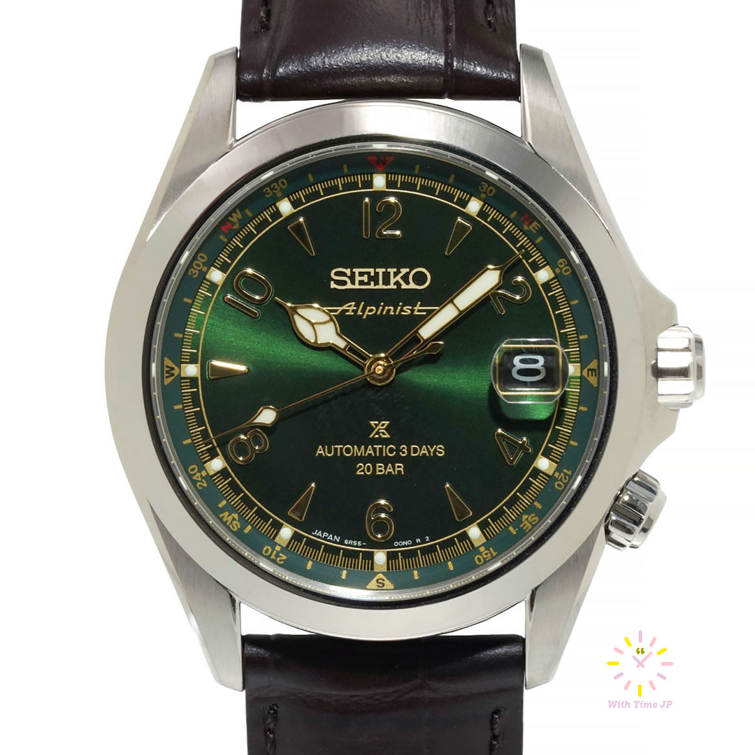 Seiko Alpinist Automatic Date SBDC211,Mechanical  watch, Men's Watch,from front