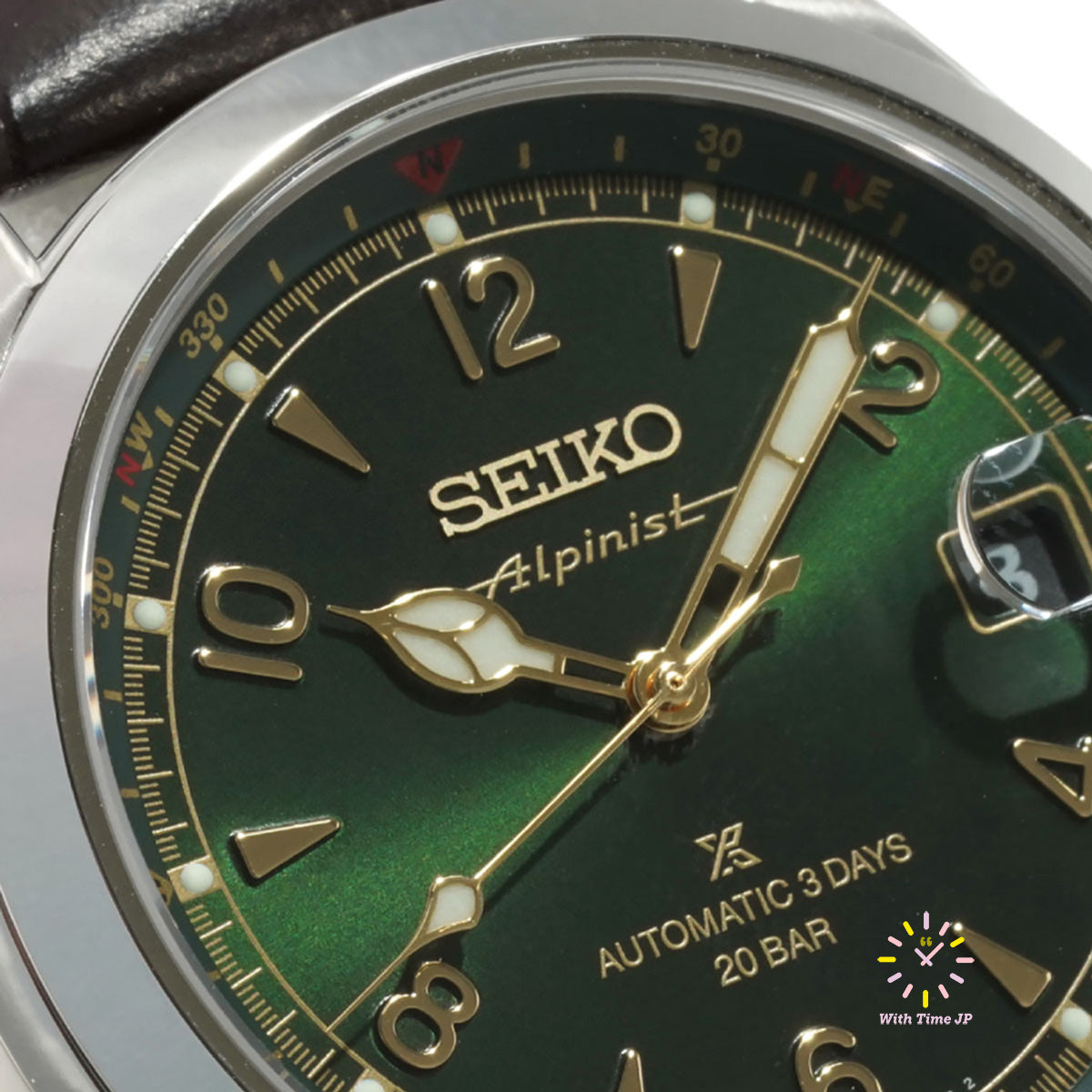 Seiko Alpinist Automatic Date SBDC211 Green dial Made in Japan