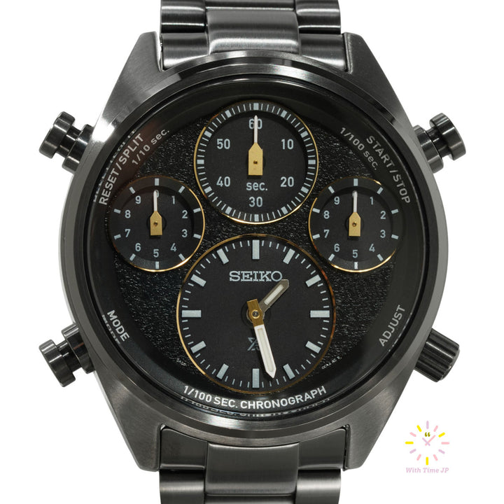 SEIKO PROSPEX SBER007,Close-up of Black Dial from Front angle