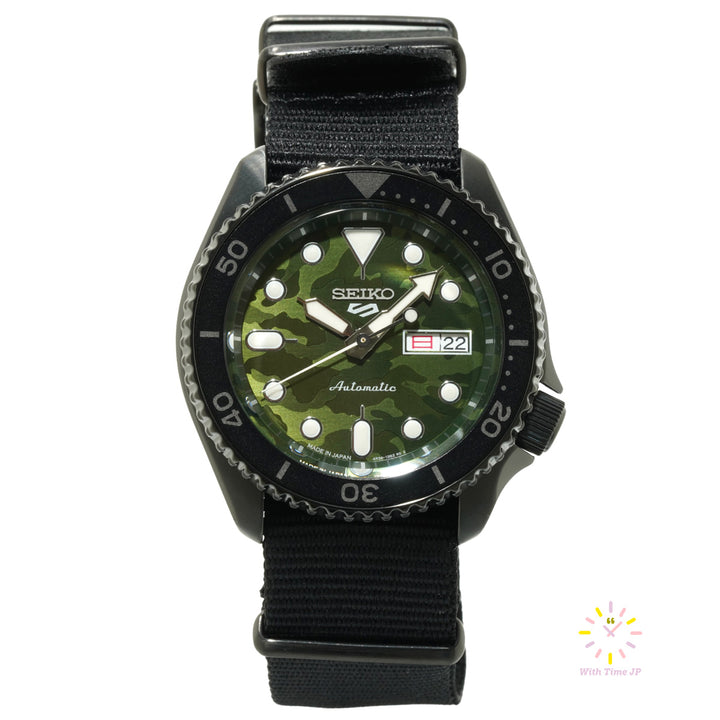 Front view of the Seiko 5 Sports SBSA173.