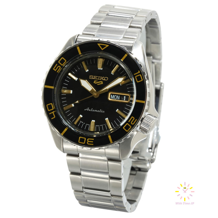Seiko 5 Sports SKX series SBSA261,Mechanical  watch, Men's Watch,  stainless steel case, Black Dial,stainless steel Band.