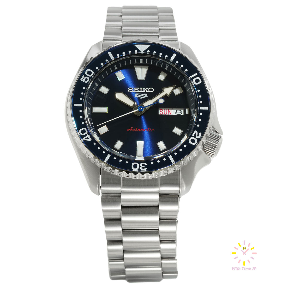 Seiko 5 Sports SKX series SBSA303 JDM watches with kanji date