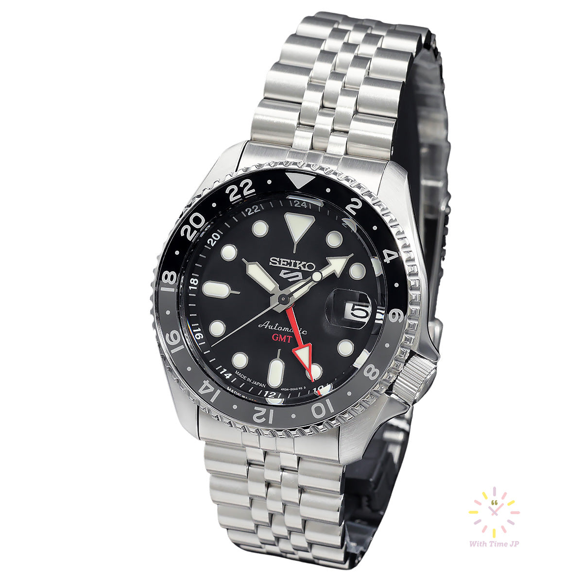 Seiko 5 Sports GMT Automatic SBSC001 Black dial Made in Japan