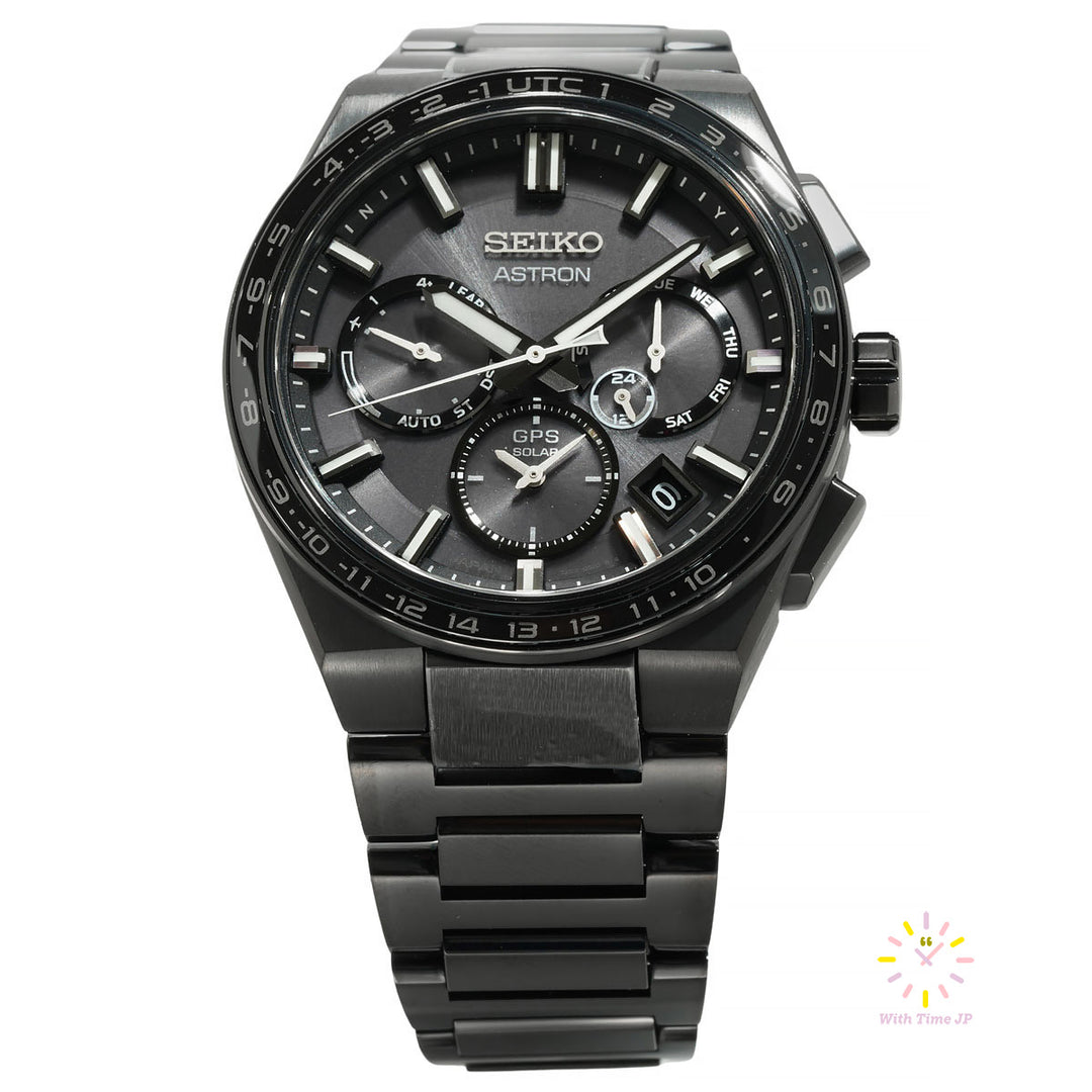 Seiko Astron Nexter GPS Solar SBXC147,from front angle.