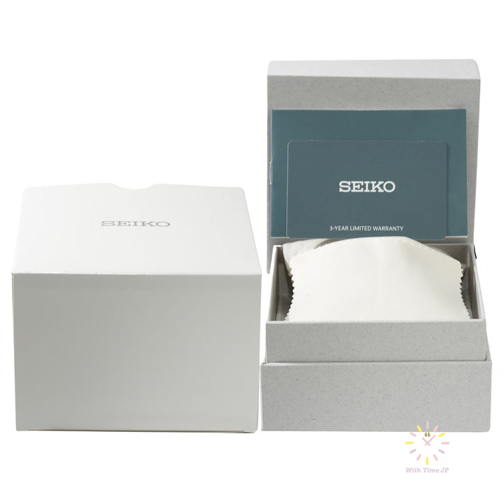 Original Seiko box and 3-year warranty card